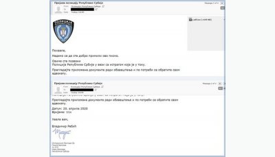 Policija upozorava: "Trojanac" se širi sa navodne imejl adrese MUP-a