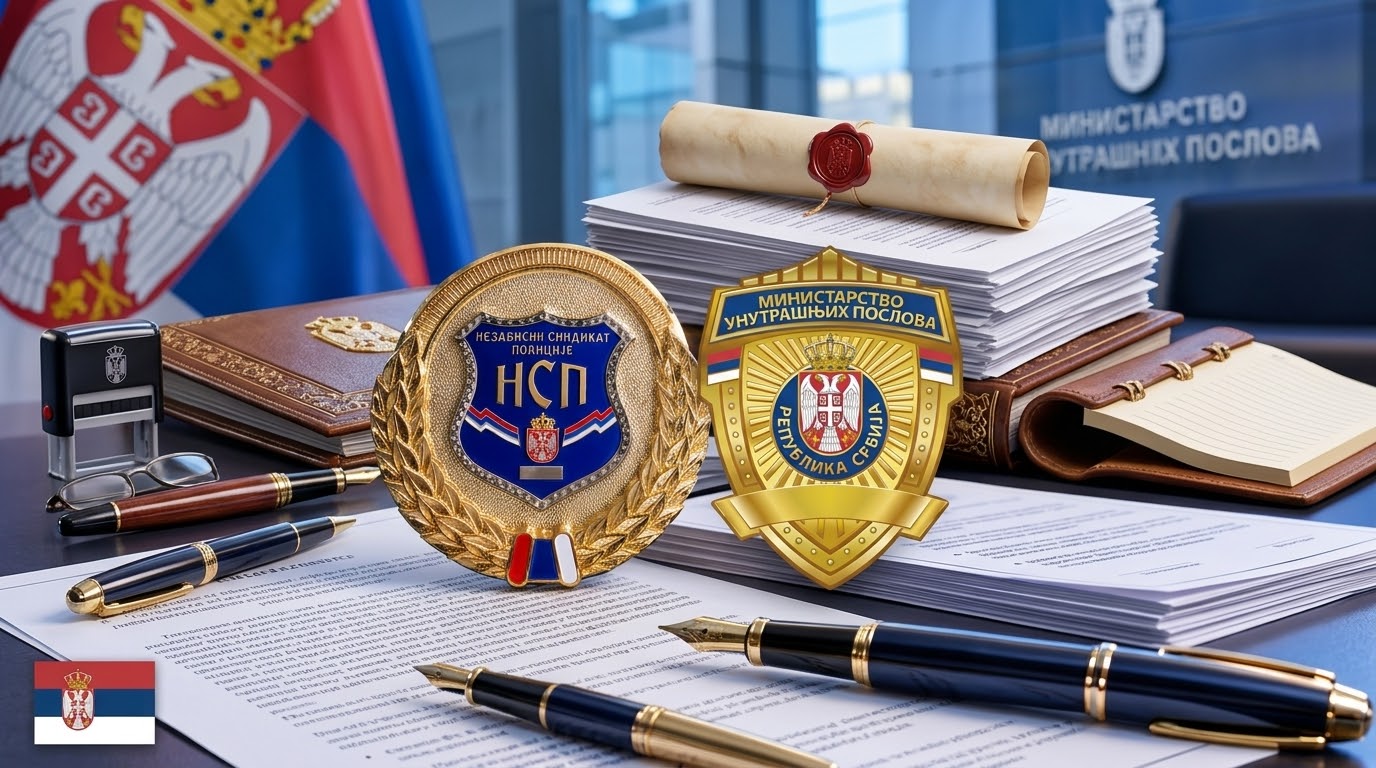 НЕЗАВИСНИ СИНДИКАТ ПОЛИЦИЈЕ ПОТПИСАО АНЕКС III ПОСЕБНОГ КОЛЕКТИВНОГ УГОВОРА: КОНКРЕТНИ КОРАЦИ КА БОЉЕМ МАТЕРИЈАЛНОМ ПОЛОЖАЈУ И ВЕЋОЈ ЗАШТИТИ ПРАВА ПОЛИЦИЈСКИХ СЛУЖБЕНИКА