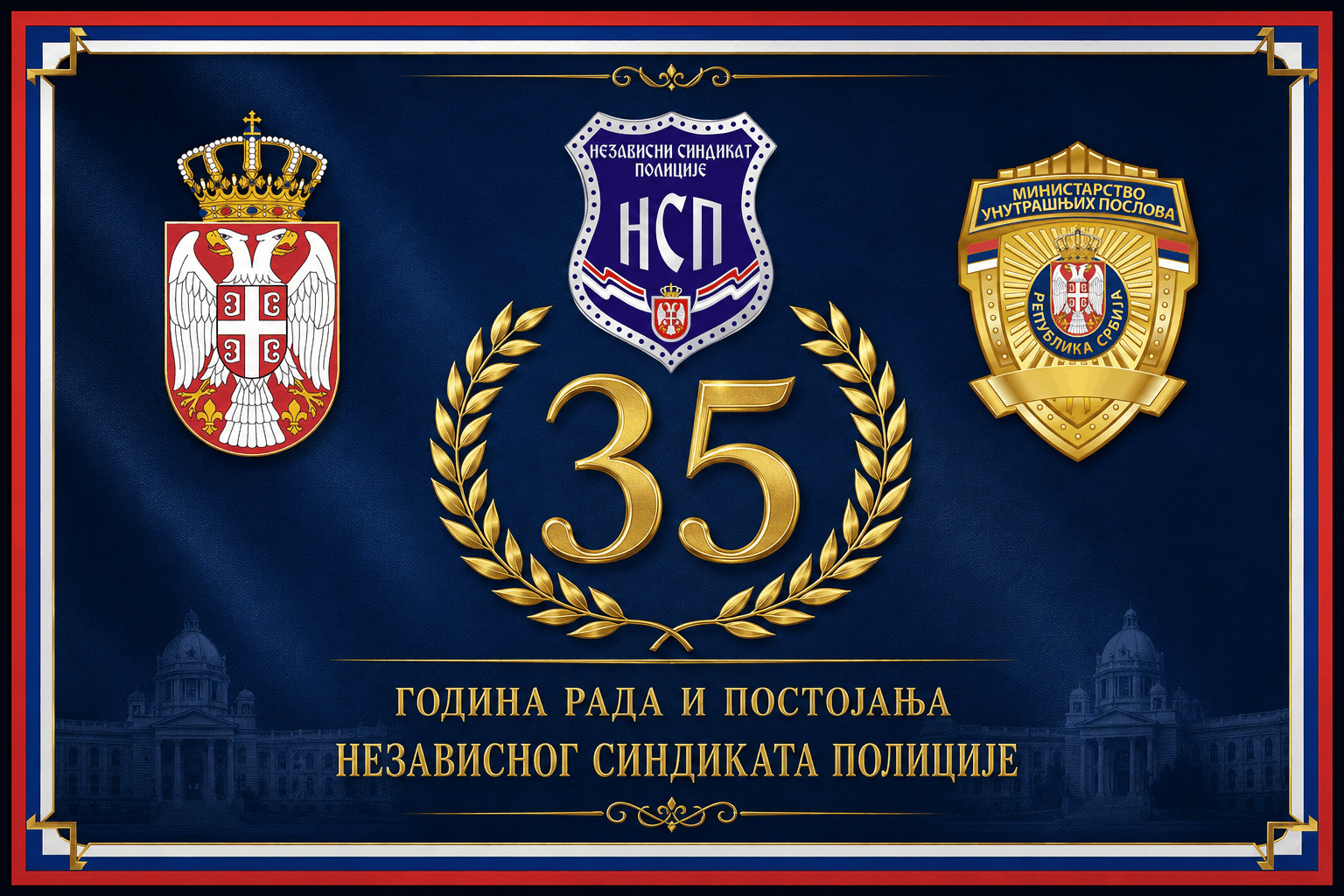 ЈУБИЛЕЈ ПОНОСА И ПОВЕРЕЊА „35 ГОДИНА НЕЗАВИСНОГ СИНДИКАТА ПОЛИЦИЈЕ“