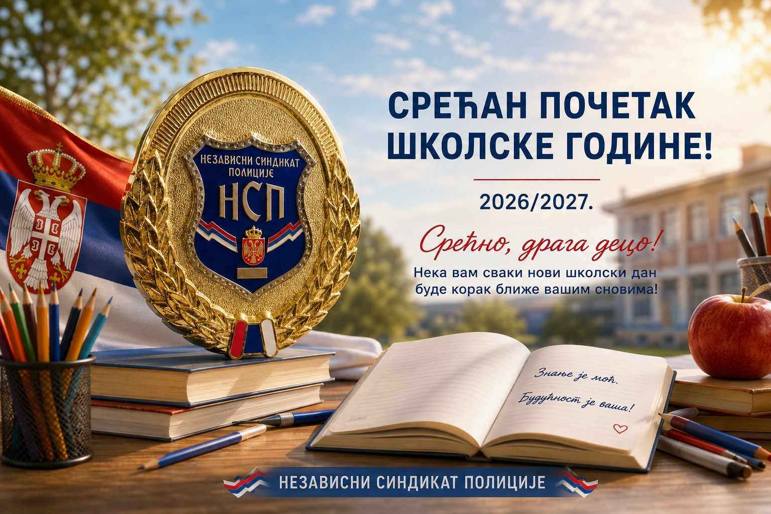 ЧЕСТИТКА ПОВОДОМ ПОЧЕТКА НОВЕ ШКОЛСКЕ ГОДИНЕ